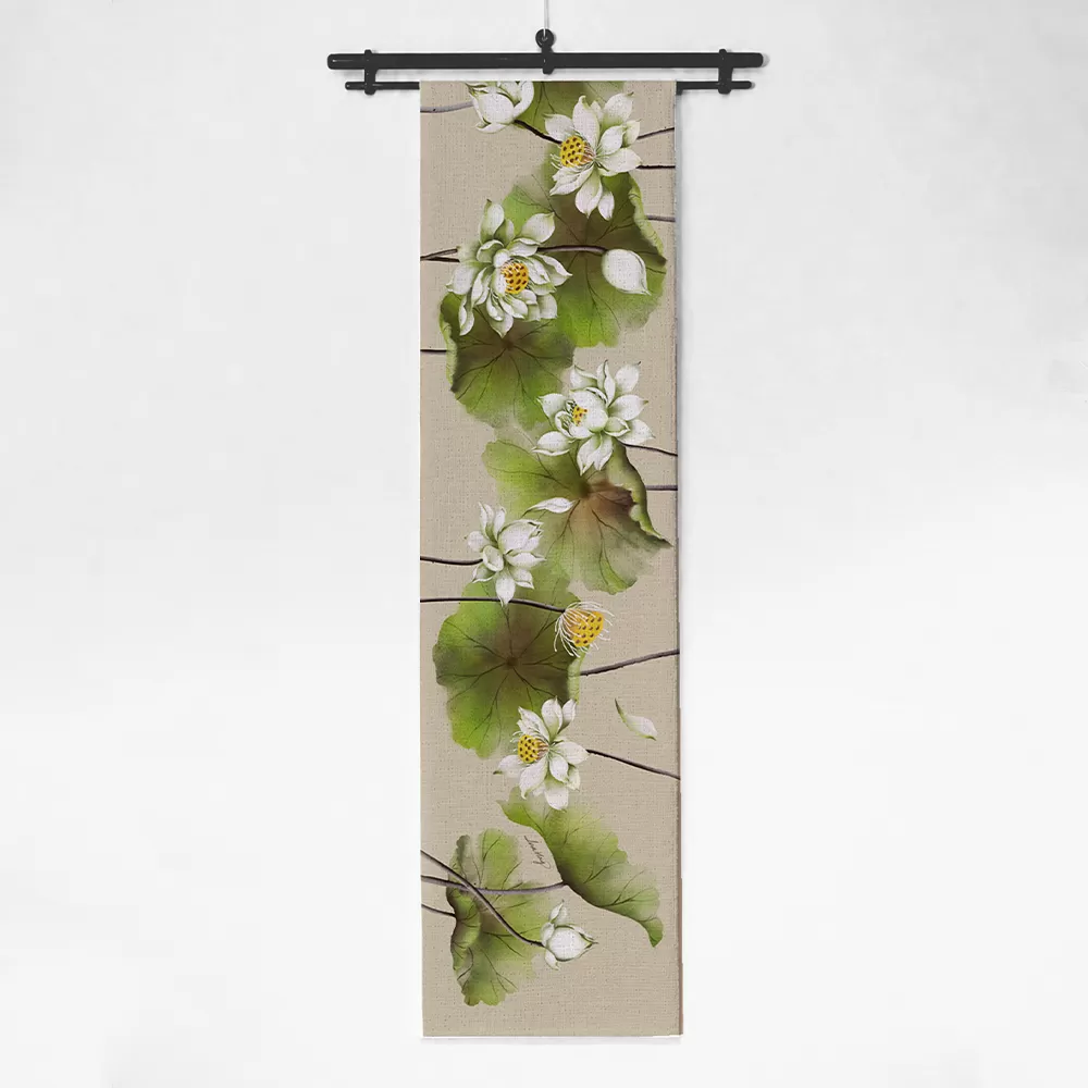 Runner thiết kế họa tiết hoa sen (DR-SX04a)