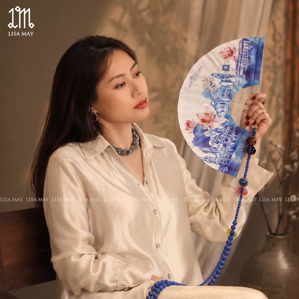Quạt lụa Élan Giao Miền