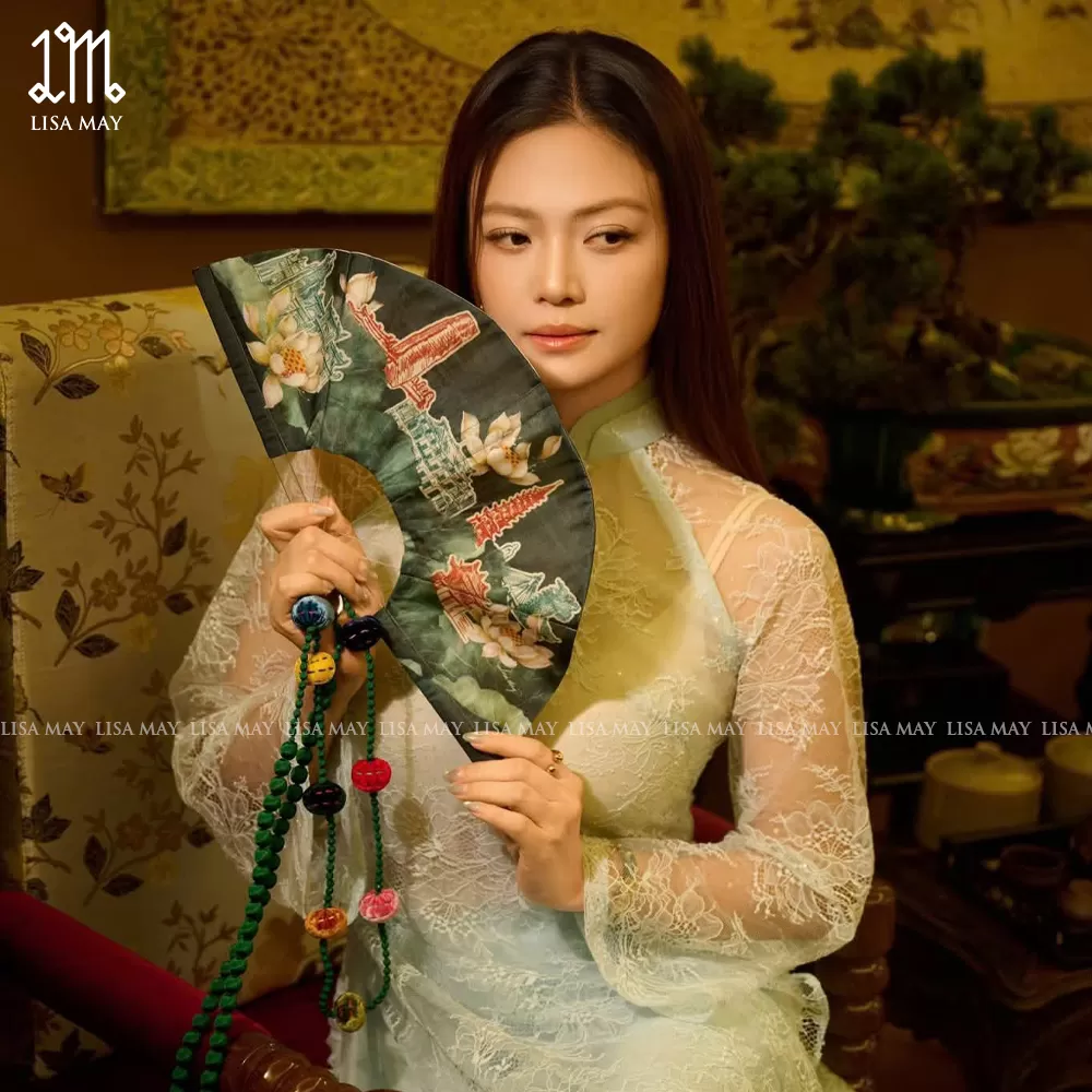 Quạt lụa Élan Tâm Giao