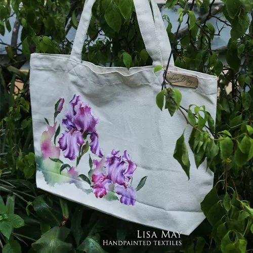 Túi vải hoa diên vĩ