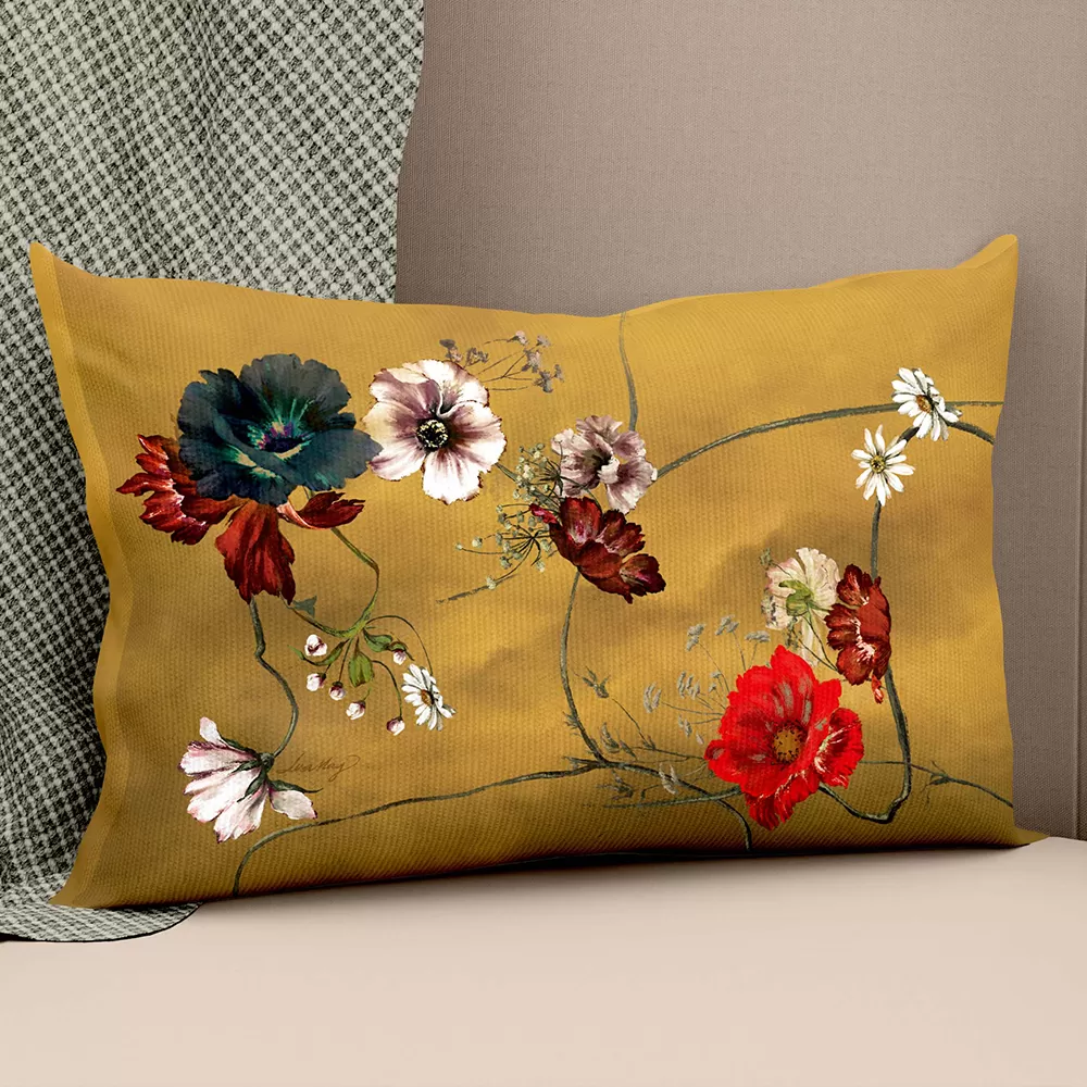 Gối tựa hoa đồng nội