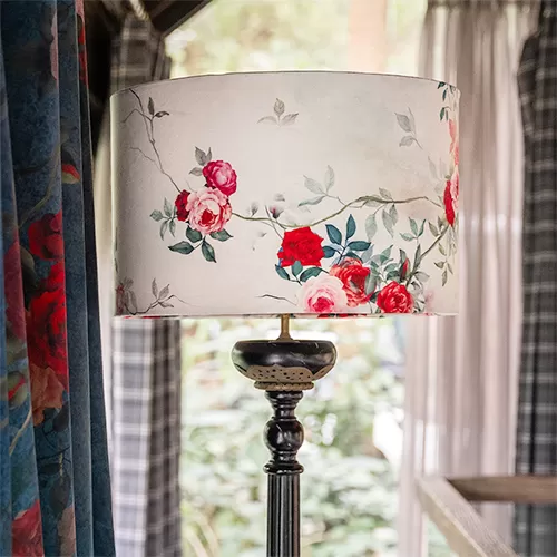 Đèn vải hoa hồng