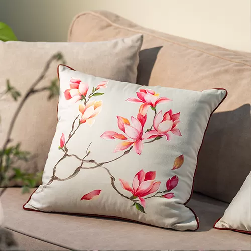 Gối tựa hoa mộc lan