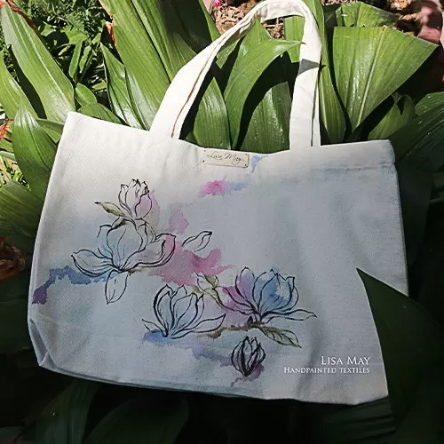 Túi vải hoa mộc lan