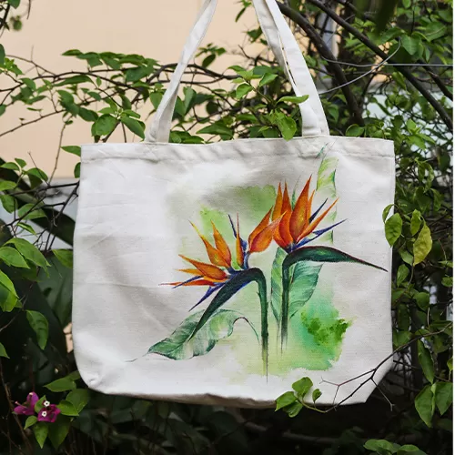 Túi vải hoa thiên điểu