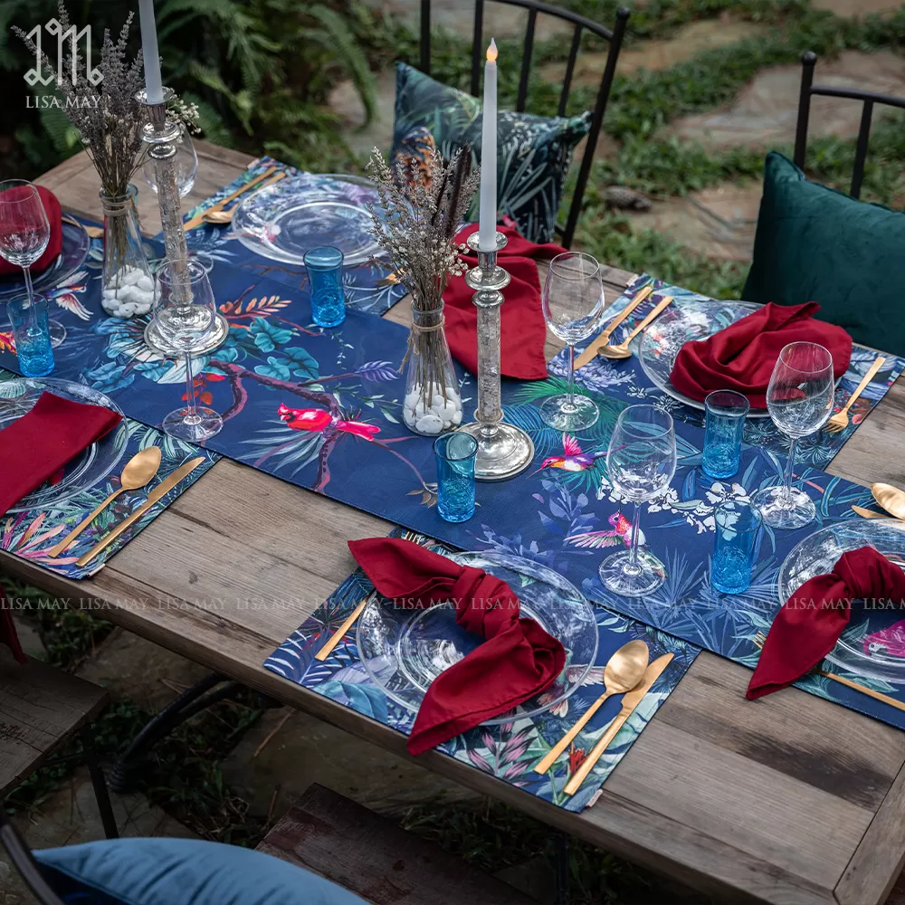 Runner thiết kế họa tiết chim muông (DR-CM01)