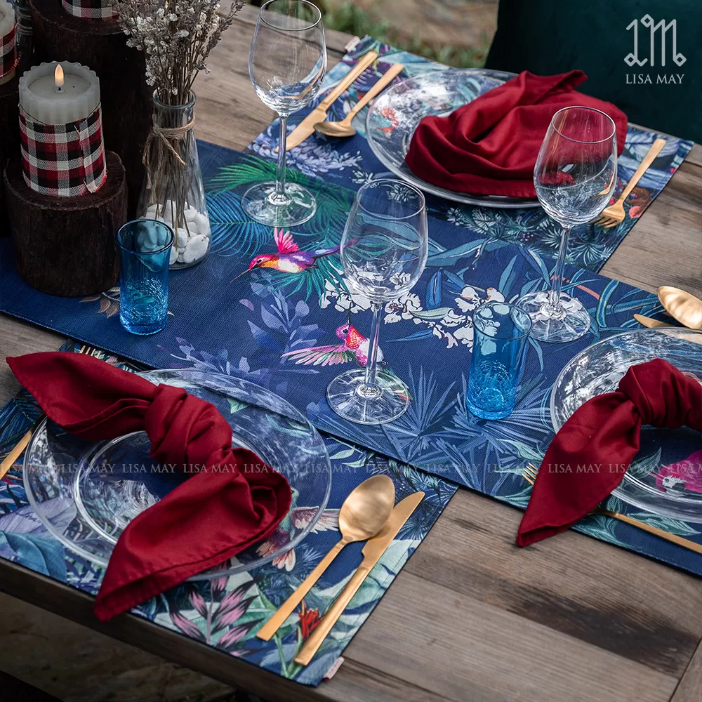 Runner thiết kế họa tiết chim muông (DR-CM01)