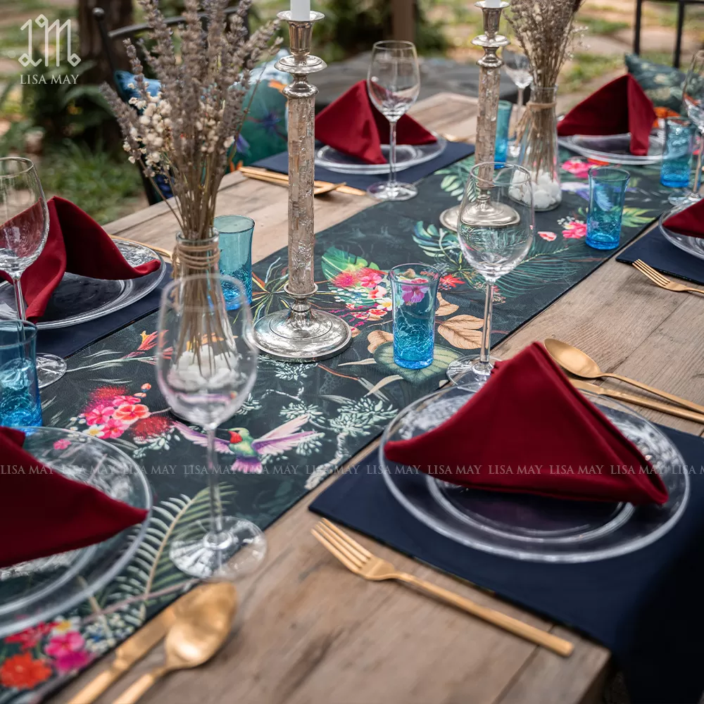 Runner thiết kế họa tiết chim muông (DR-CM02)