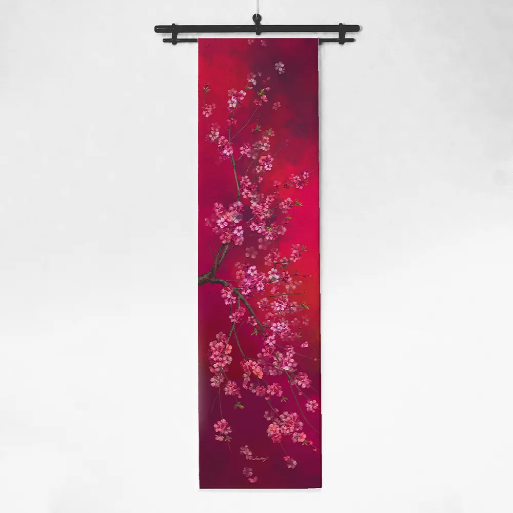 Runner thiết kế họa tiết hoa đào - Runner 