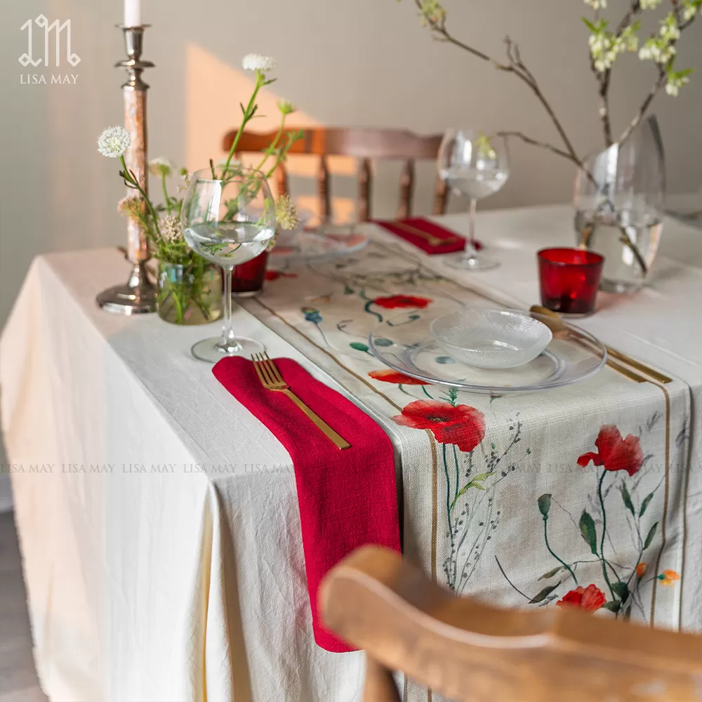 Runner thiết kế họa tiết hoa đồng nội (DR-DN)