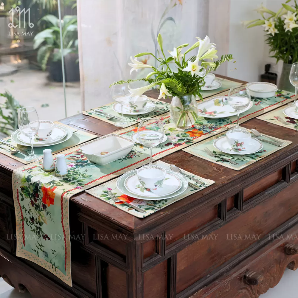 Runner thiết kế họa tiết hoa đồng nội (DR-HQ)