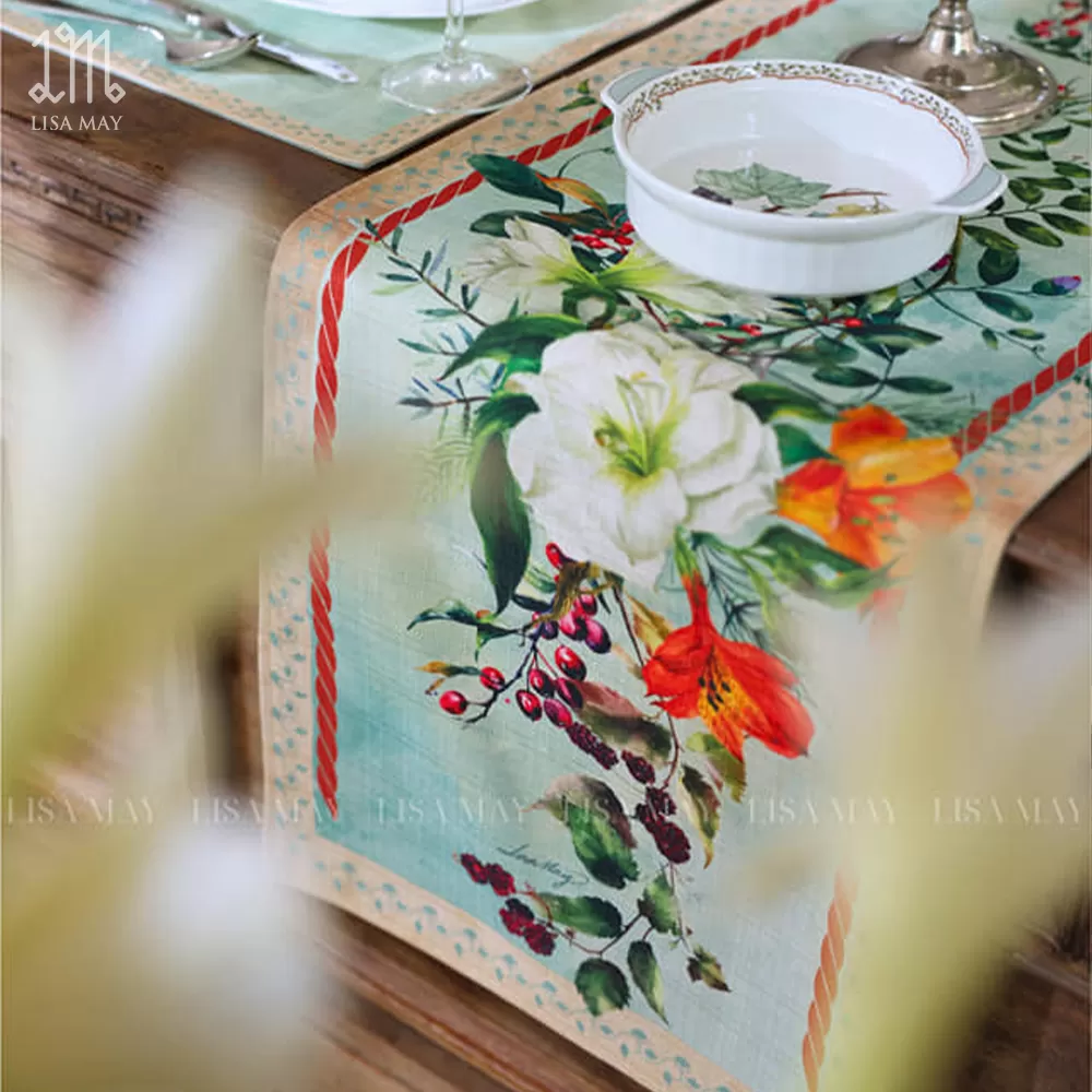 Runner thiết kế họa tiết hoa đồng nội (DR-HQ)