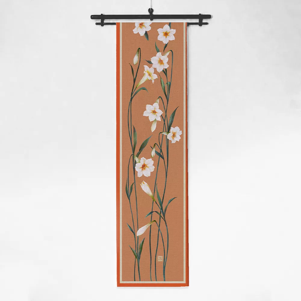 Runner thiết kế họa tiết hoa loa kèn (DR-LK003)