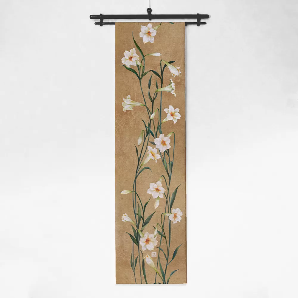 Runner thiết kế họa tiết hoa loa kèn (DR-LK005)