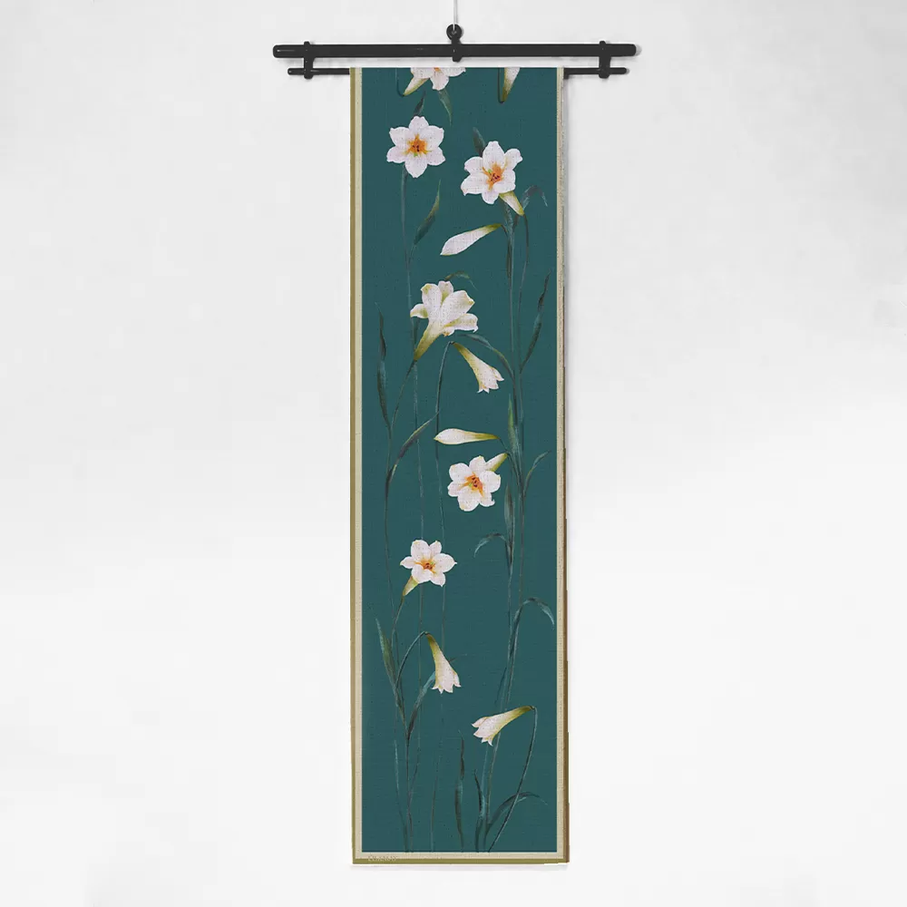 Runner thiết kế họa tiết hoa loa kèn (DR-LK002)