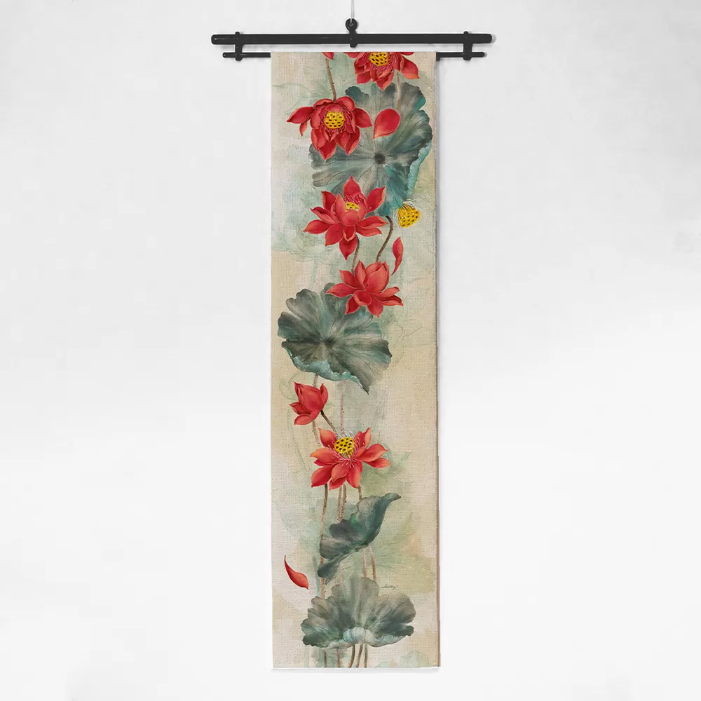 Runner thiết kế họa tiết hoa sen (DR-SD01)