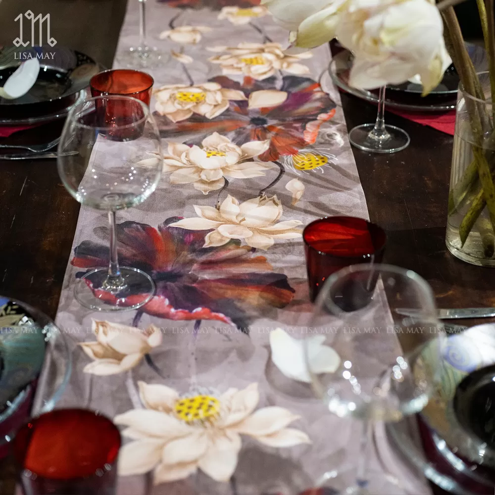 Runner thiết kế họa tiết hoa sen (DR-SVT01a)