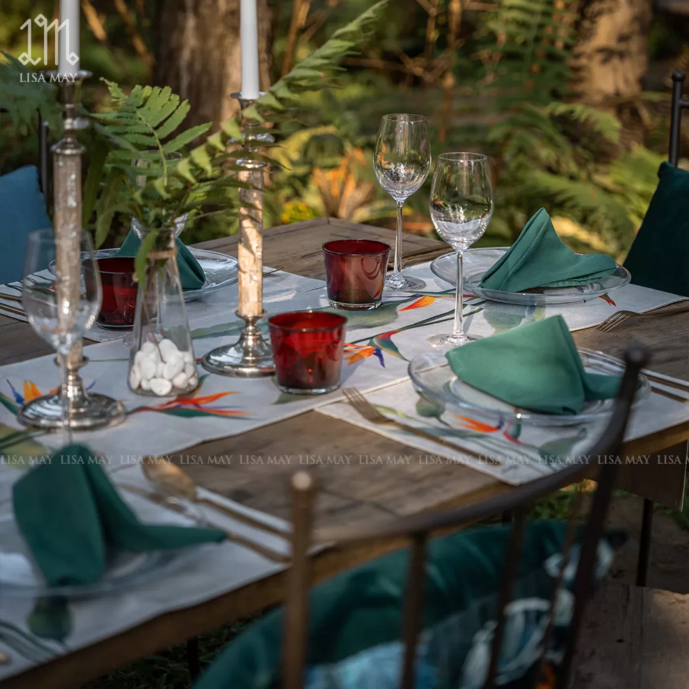 Runner thiết kế họa tiết hoa thiên điểu (DR-TD01)