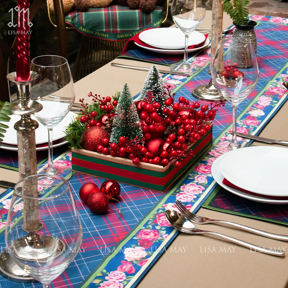 Runner thiết kế họa tiết hoa hồng (DR-HH007)