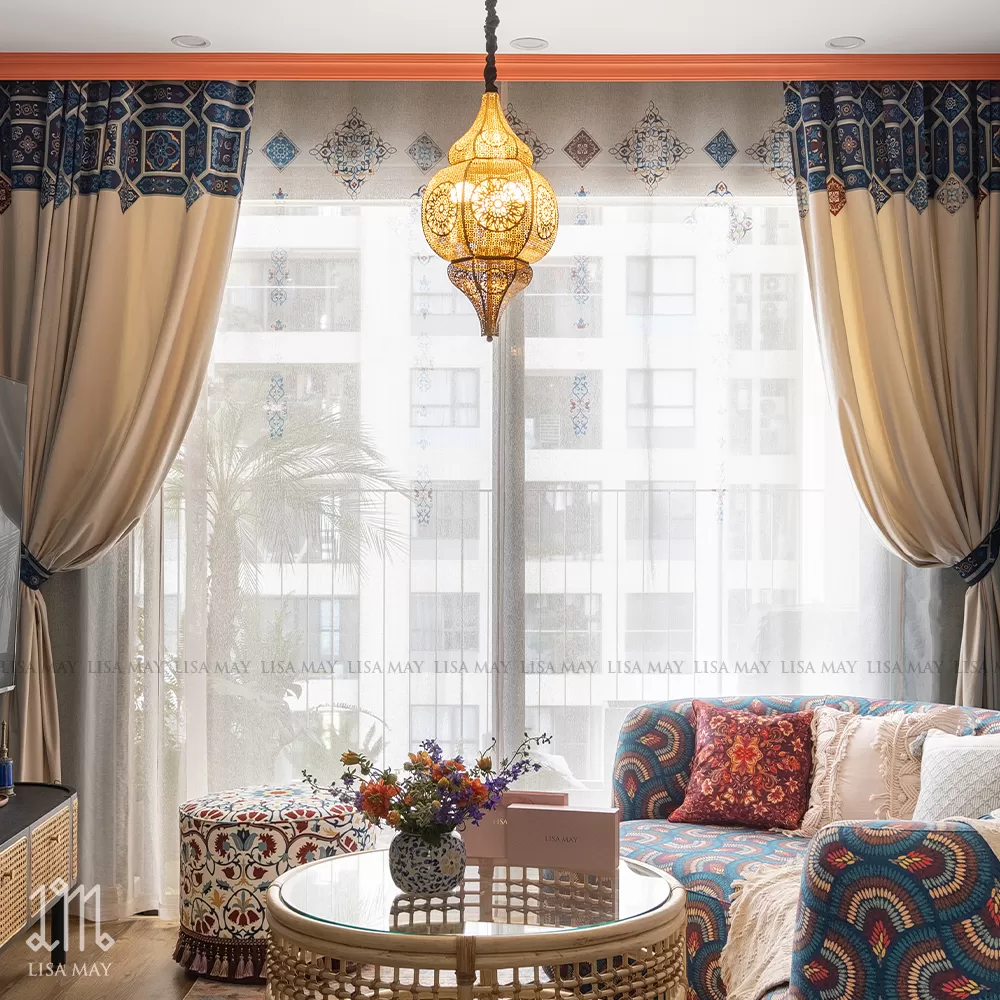 Rèm vải voan phong cách Boho (DC-B4)