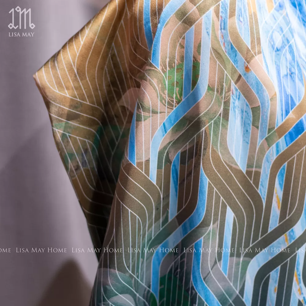 Khăn lụa hoa sen (DKD-KN01a)