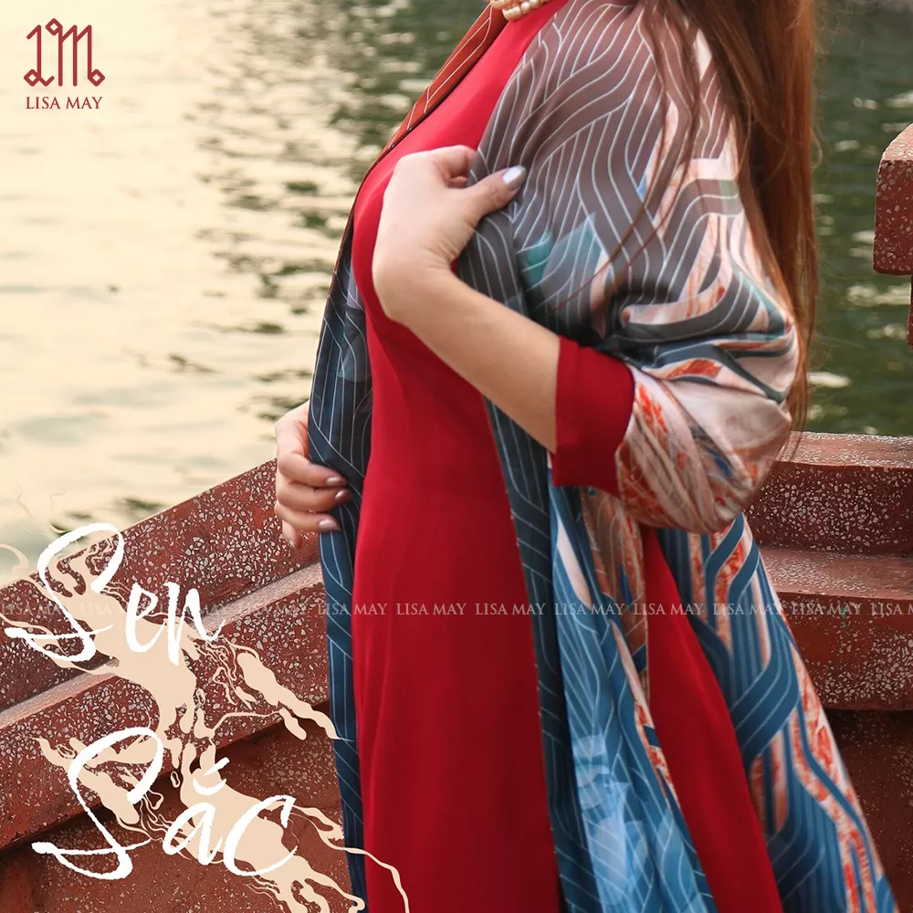 Khăn lụa hoa sen (DKD-KN01b)