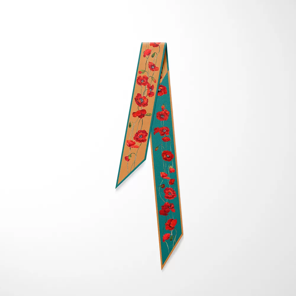 Khăn turban hoa poppy (DT-PP03a)