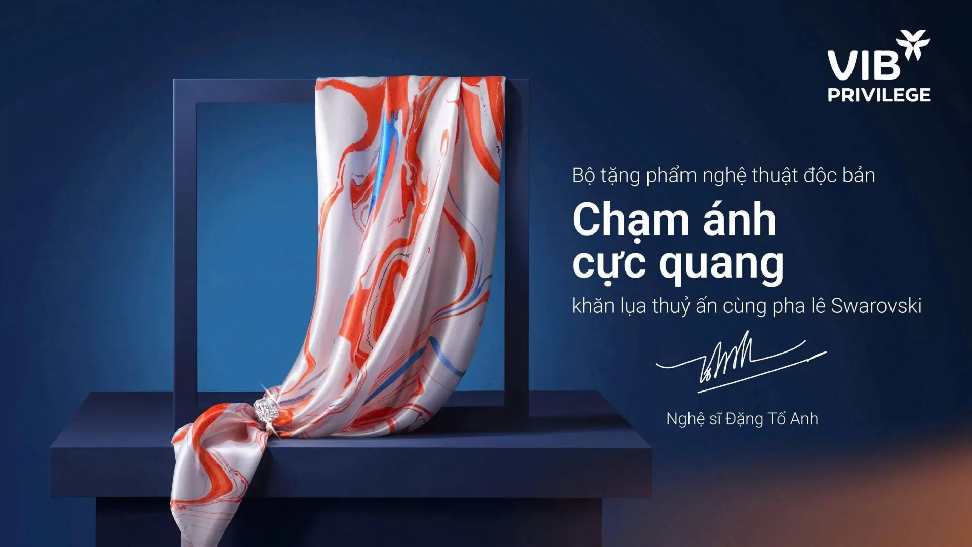 Khăn thủy ấn Cực quang - dấu ấn cá nhân độc bản trên hành trình sống và trải nghiệm